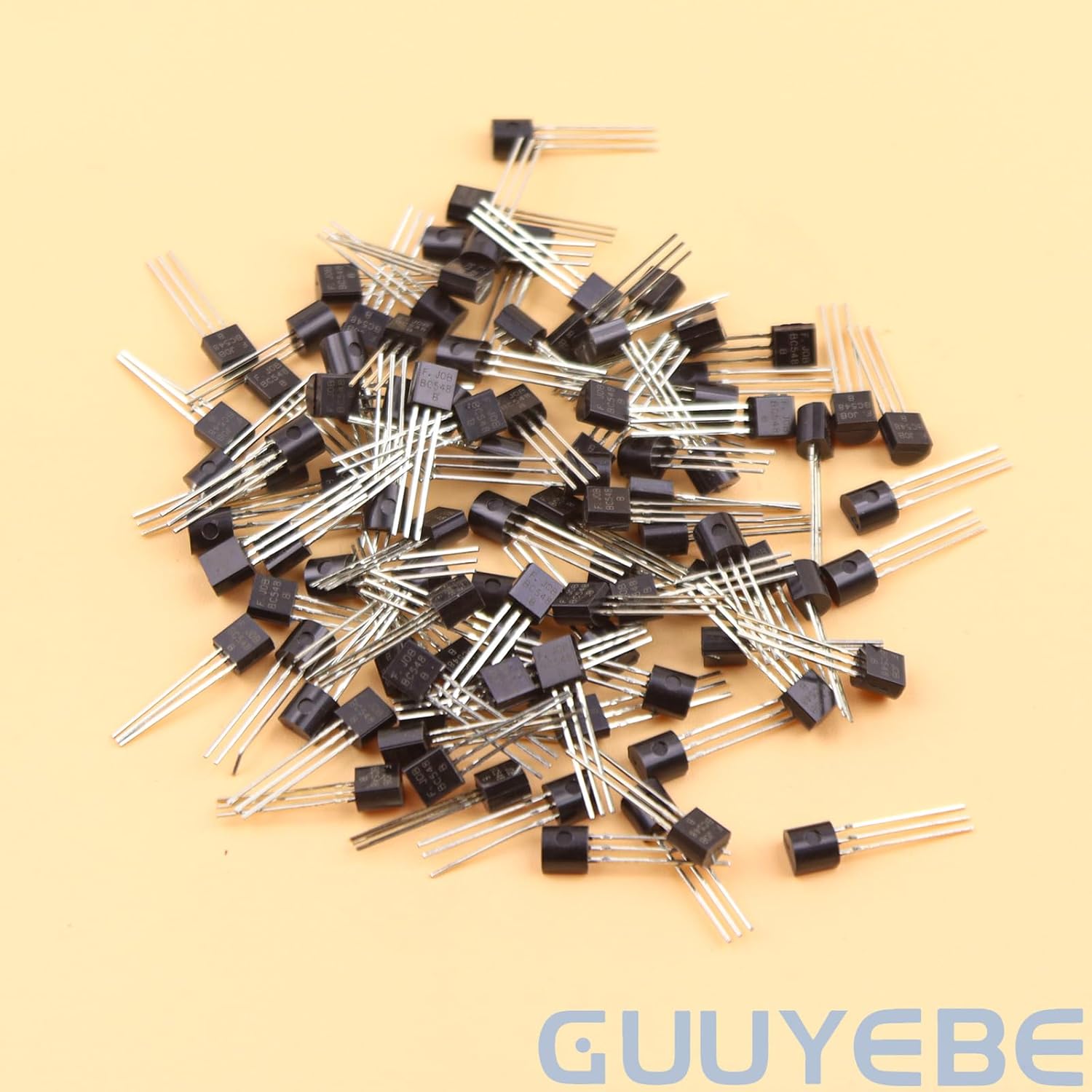 GuuYebe BC548B Transistor TO-92 NPN BJT Transistors of Semiconductor Products 100PCS