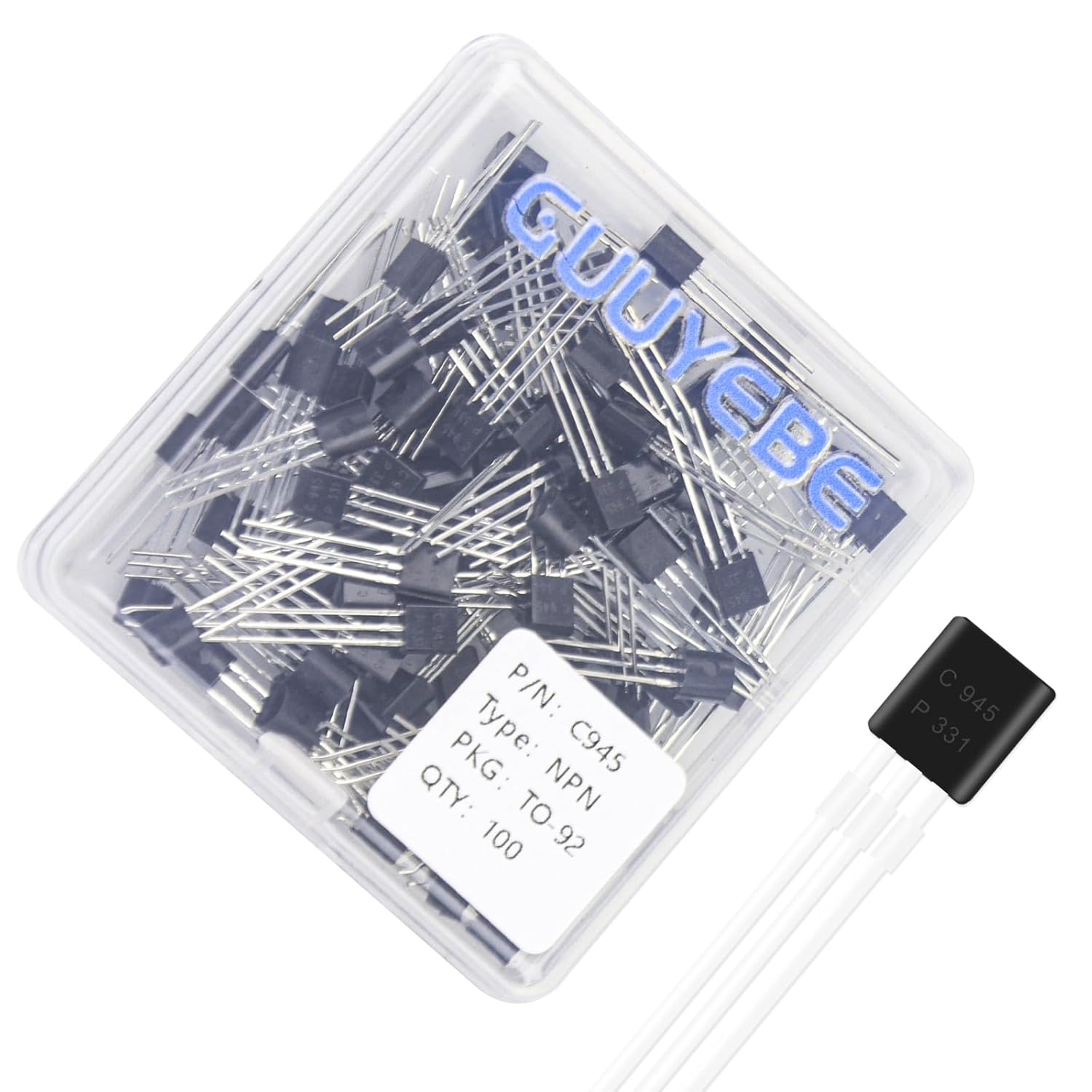 GuuYebe C945 Transistor TO-92 NPN BJT Transistors of Semiconductor Products