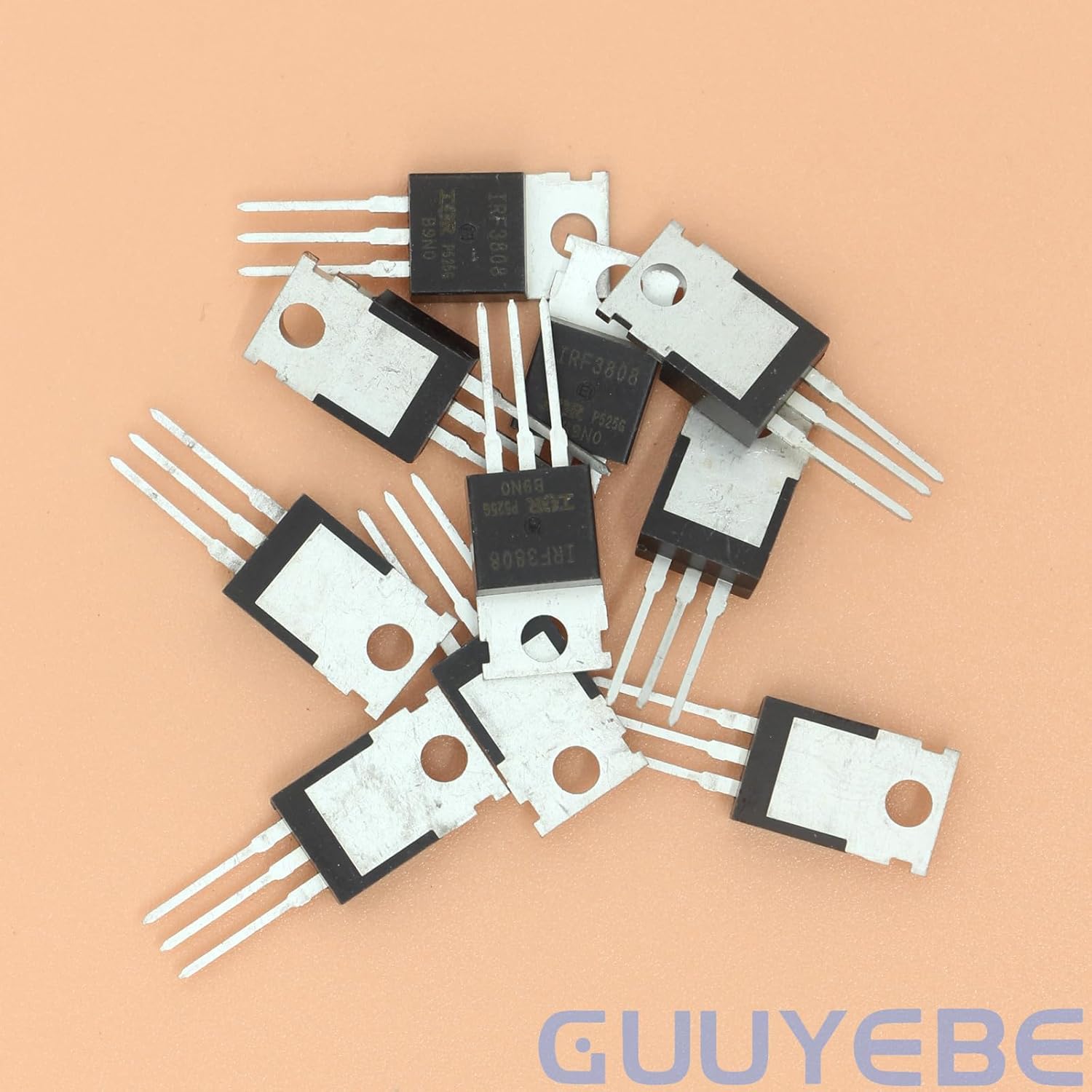 GuuYebe IRF3808 55V 110A IRF3808PBF N-Channel Power MOSFET TO-220 Transistors of Semiconductor Products