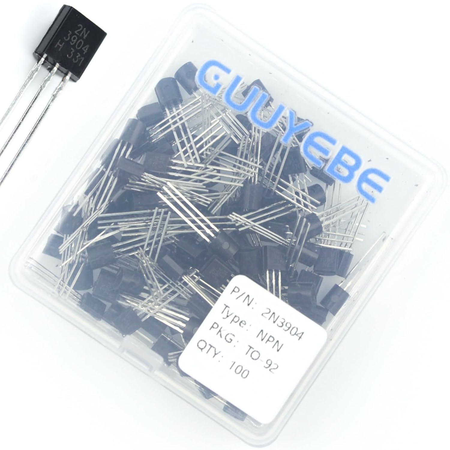 GuuYebe 2N3904 Transistor TO-92 NPN BJT Transistors of Semiconductor Products
