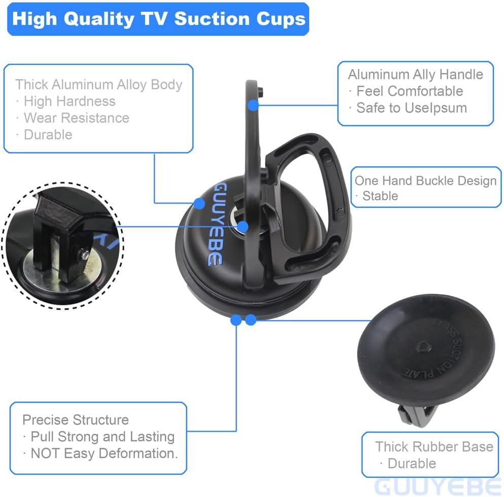 GuuYebe TV Suction Cups for LED LCD Screen Panel Removal Tool Set of 2 PCS | To Repair Television LEDs Backlight Strip