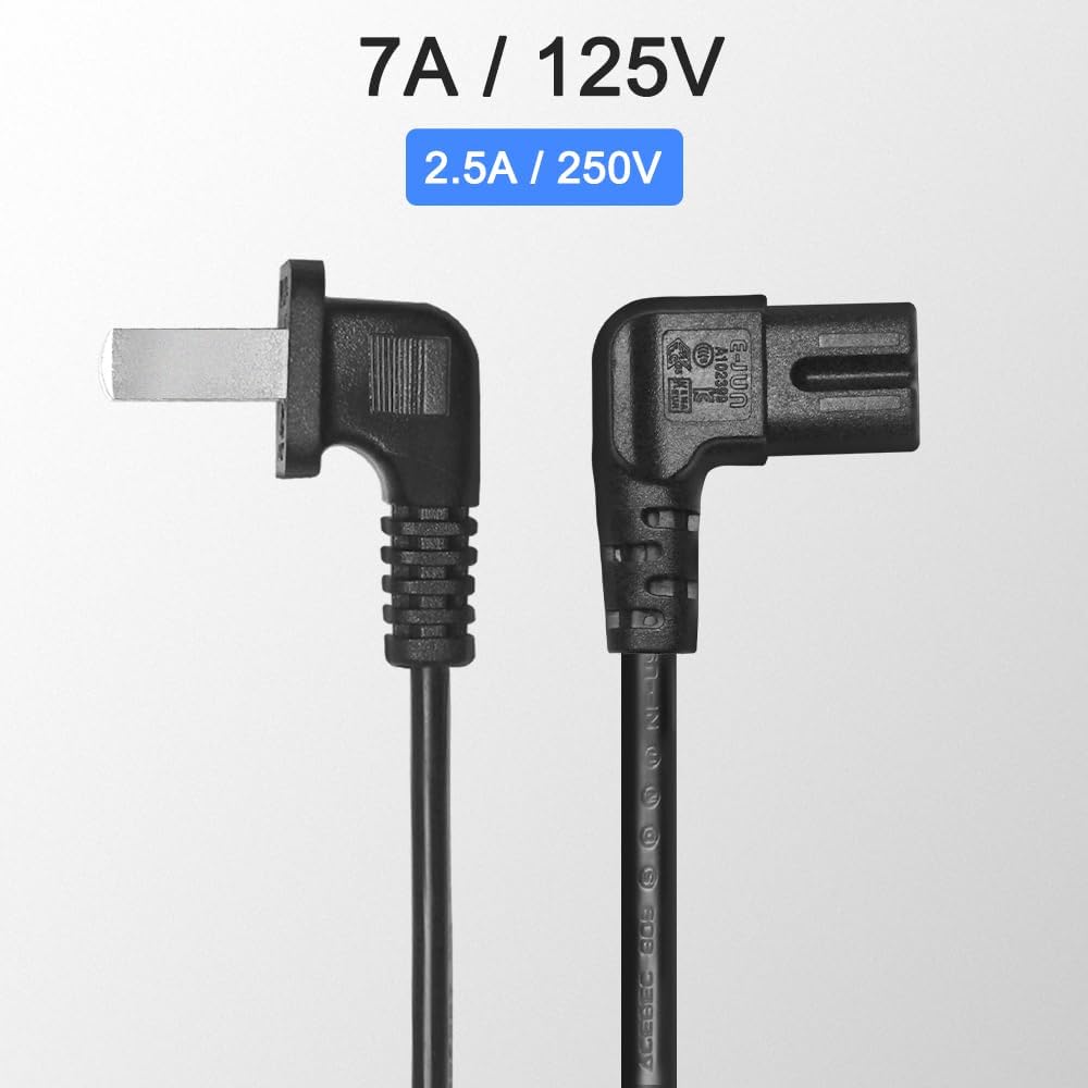 GuuYebe Tv Power Cord Replacement 3903-001118 for TVs Samsung LG Vizio TCL Insignia Television Power Corddt Cord-dt 3903001118 5 FT AC Cable OEM
