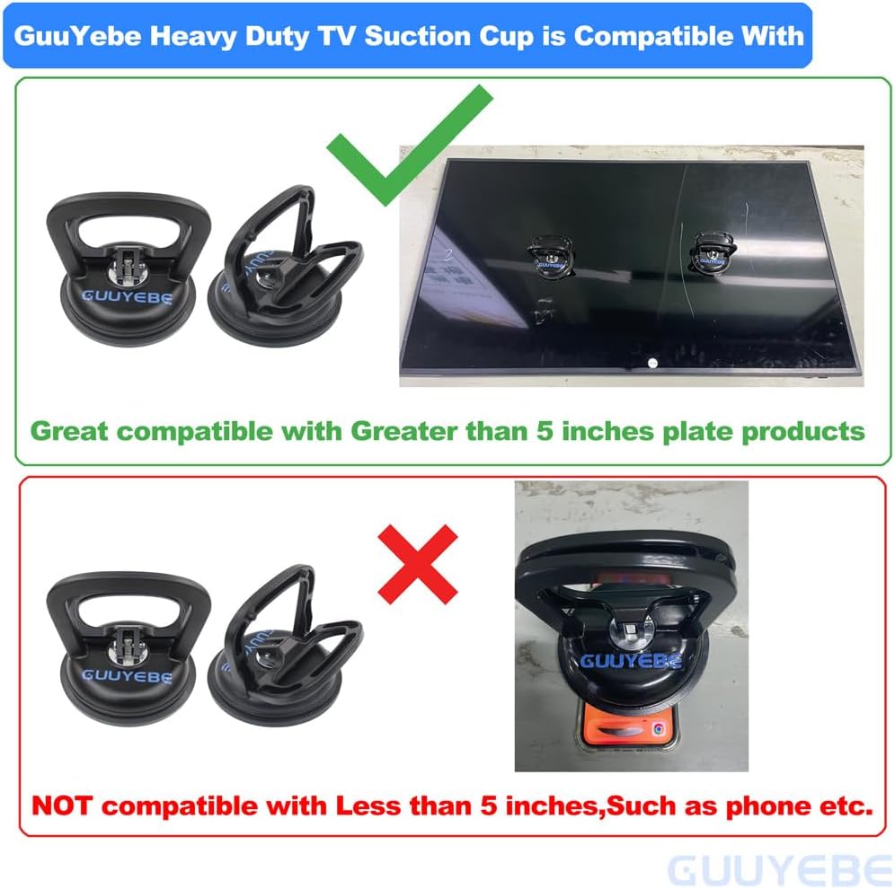 GuuYebe TV Suction Cups for LED LCD Screen Panel Removal Tool Set of 2 PCS | To Repair Television LEDs Backlight Strip