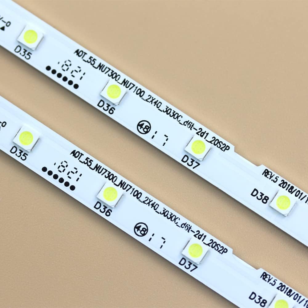 2 Tiras LED Samsung BN96-45913A UE55NU7100 | Envío desde España