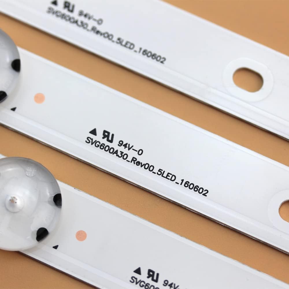 SVG600A30 LED backlight strip reference for identifying original part markings